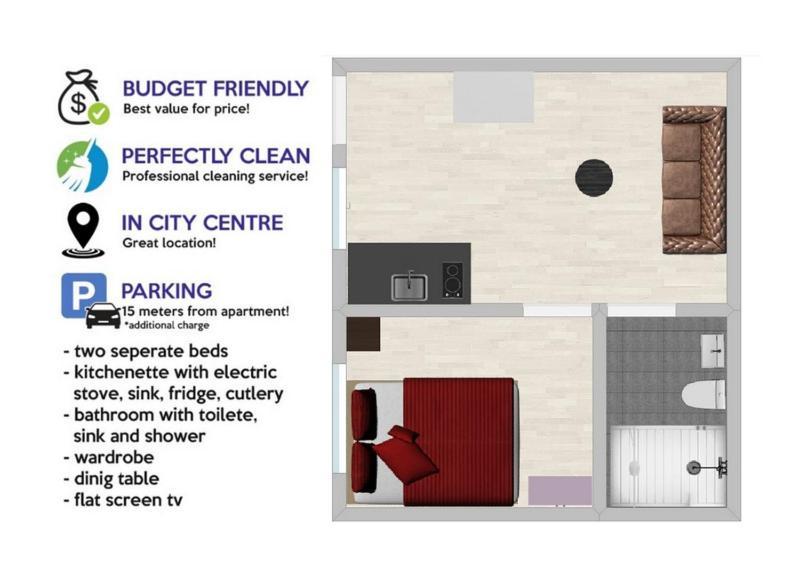 Budget Apartment Lelo Centar 5 Osijek Bagian luar foto